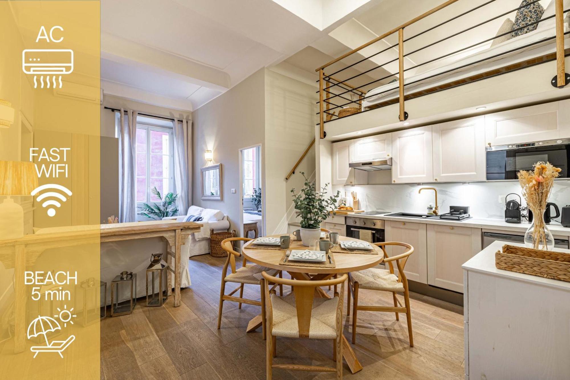 New!Chic Oasis Apt, Heart Of Nice, Family Friendly, Walking To The Beach! Exterior foto