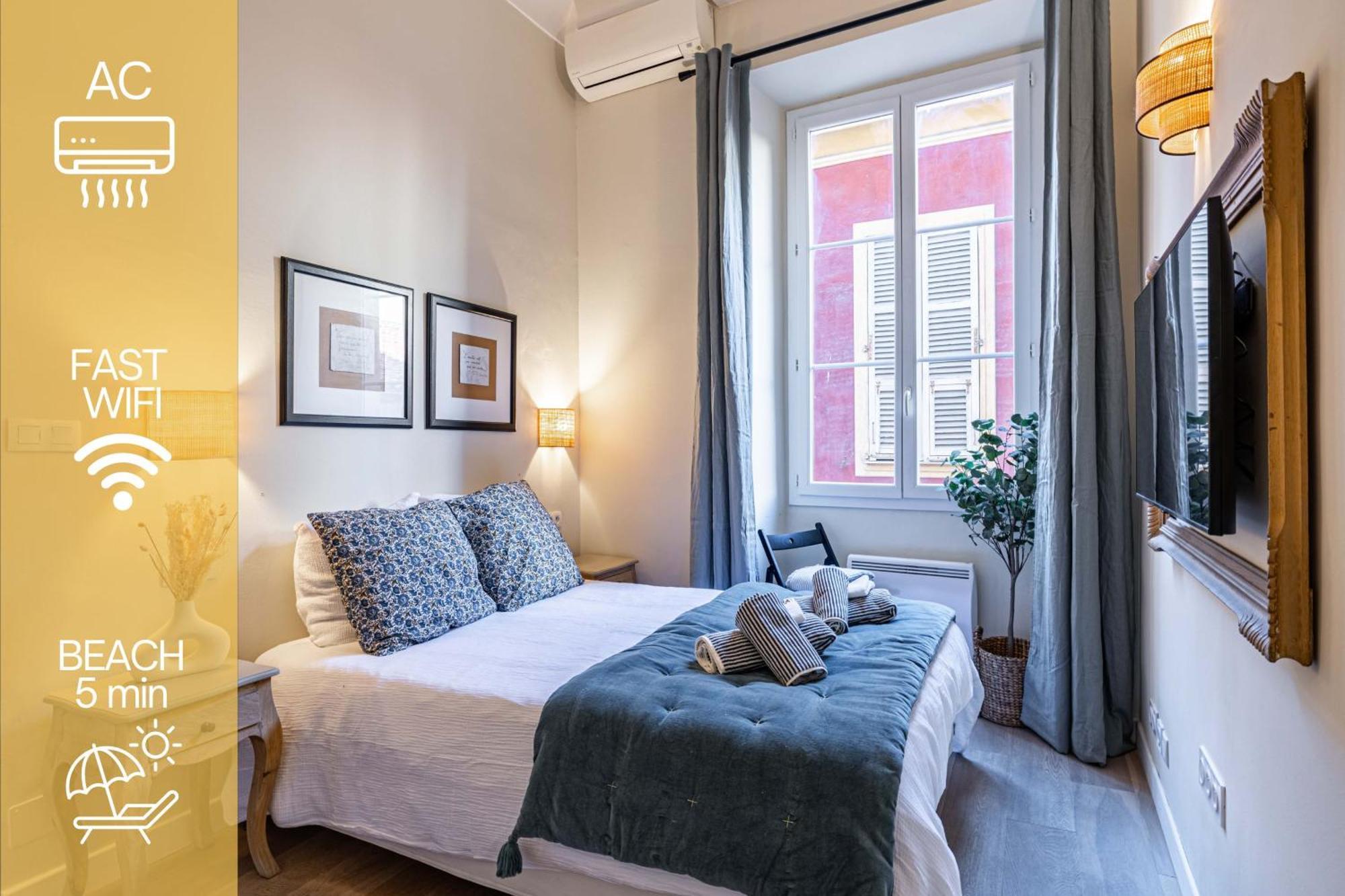 New!Chic Oasis Apt, Heart Of Nice, Family Friendly, Walking To The Beach! Exterior foto